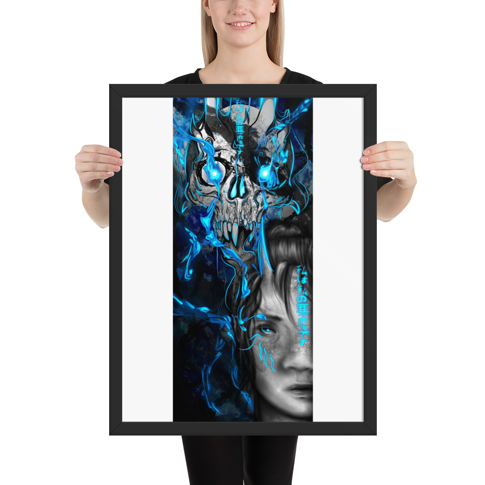 Demon Enhanced Matte Paper Framed Poster
