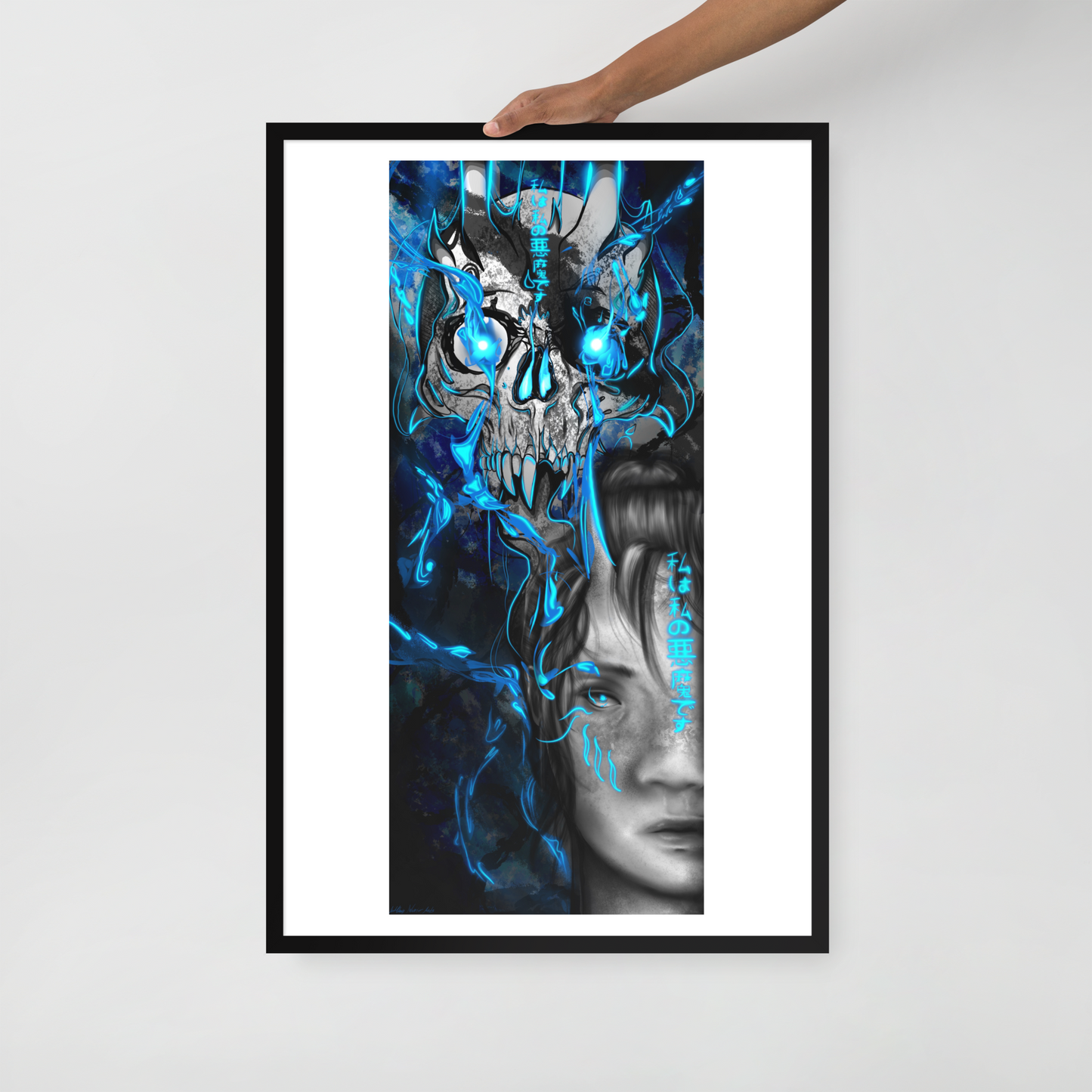 Demon Enhanced Matte Paper Framed Poster