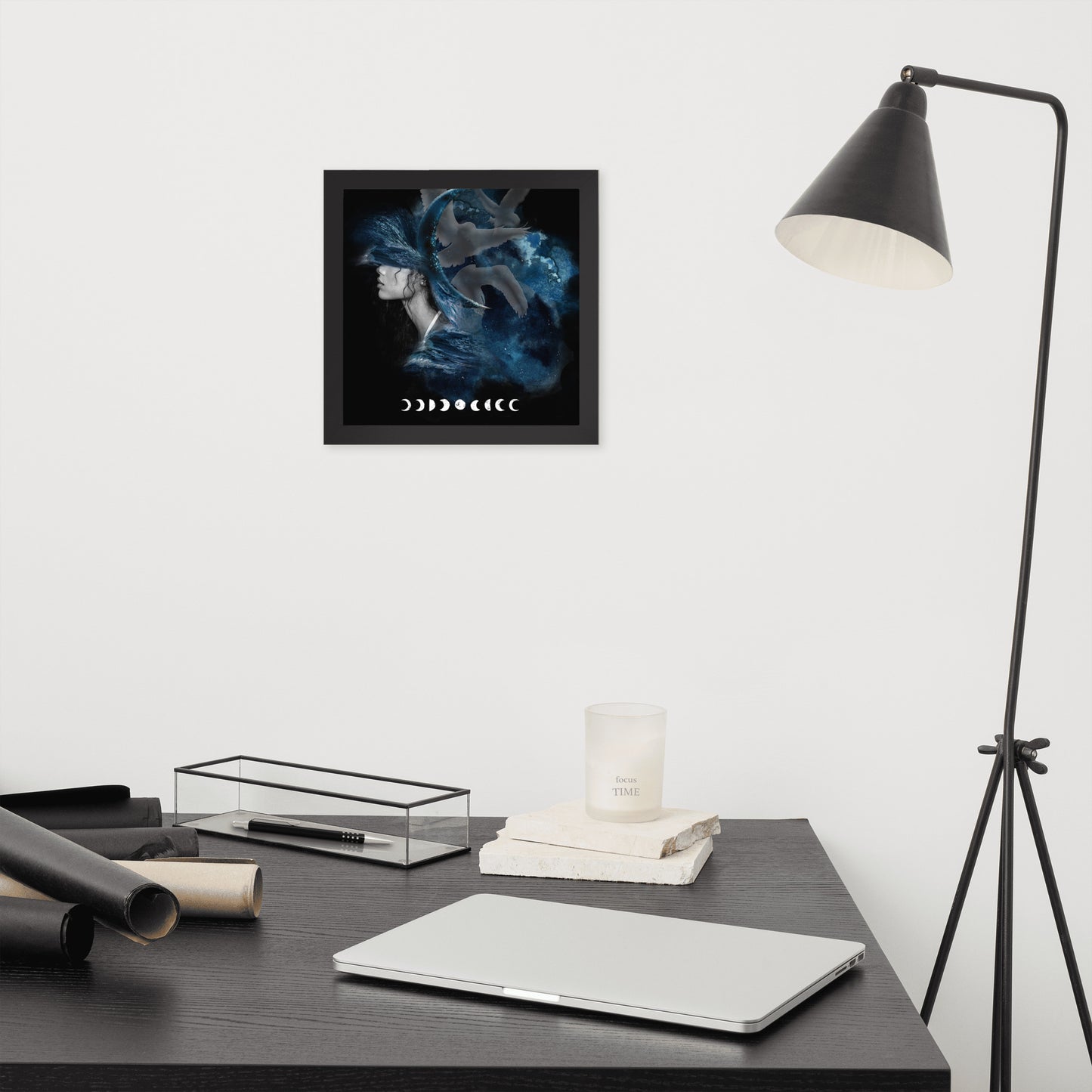 Framed photo paper poster