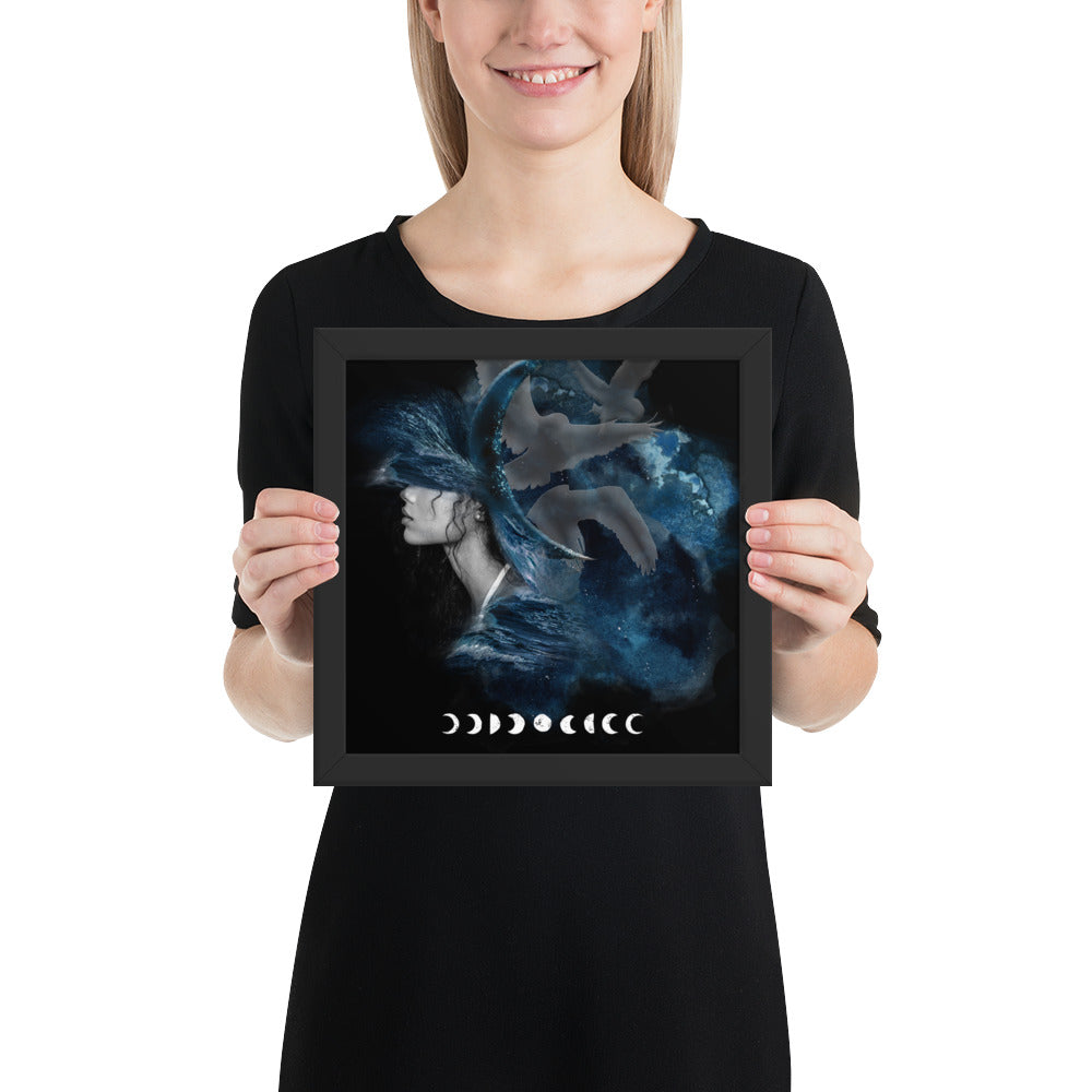Framed photo paper poster