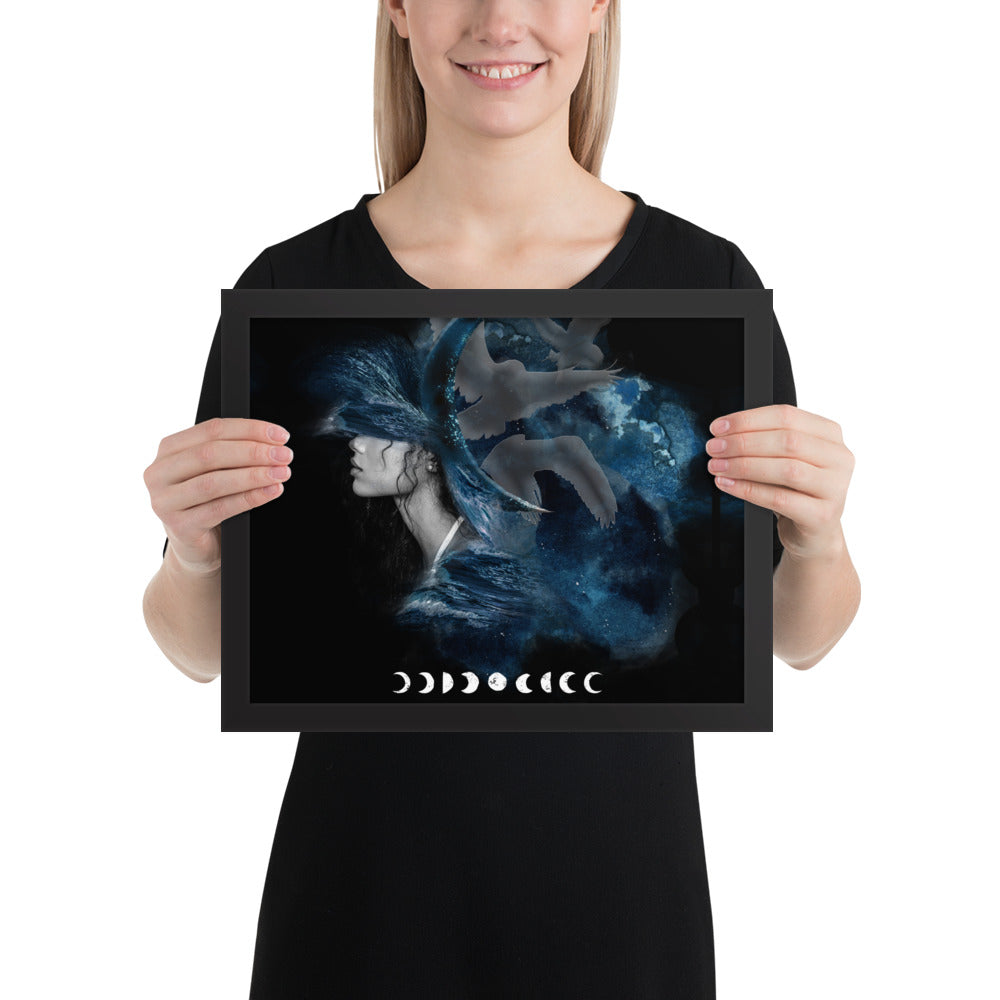 Framed photo paper poster