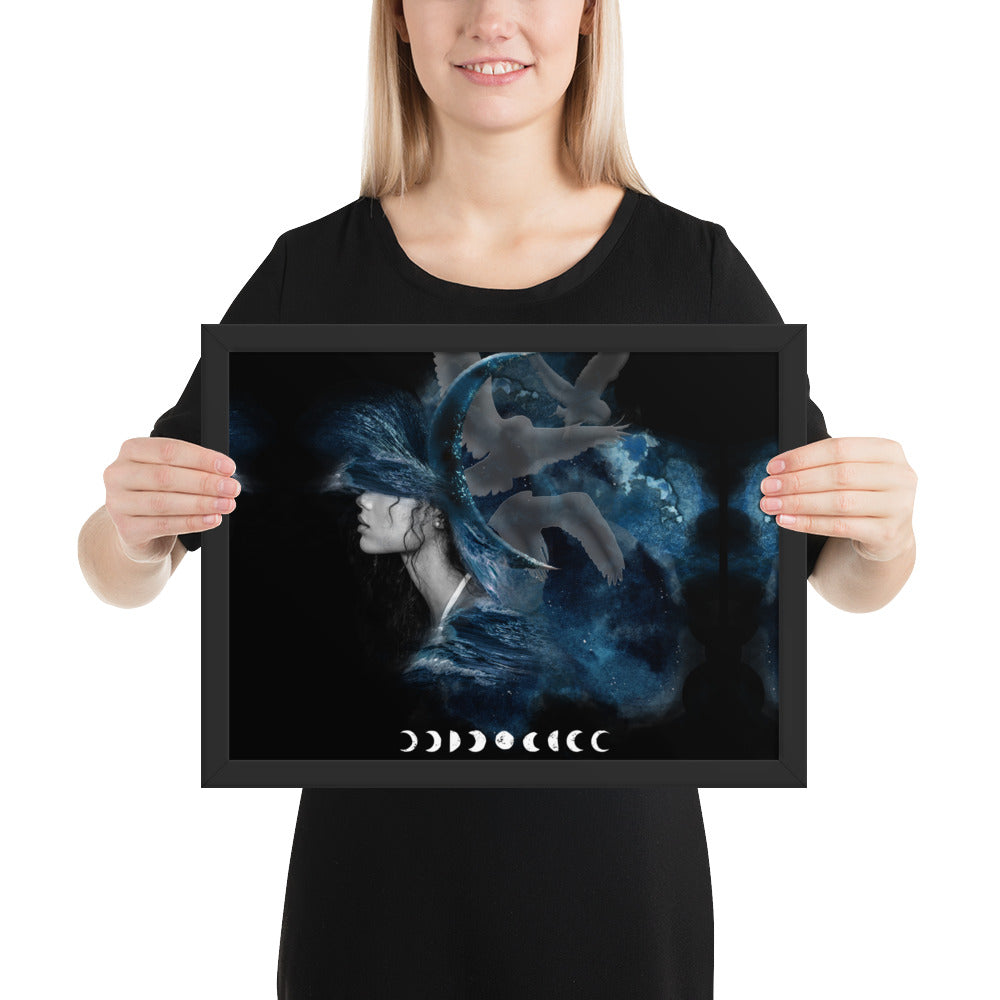 Framed photo paper poster