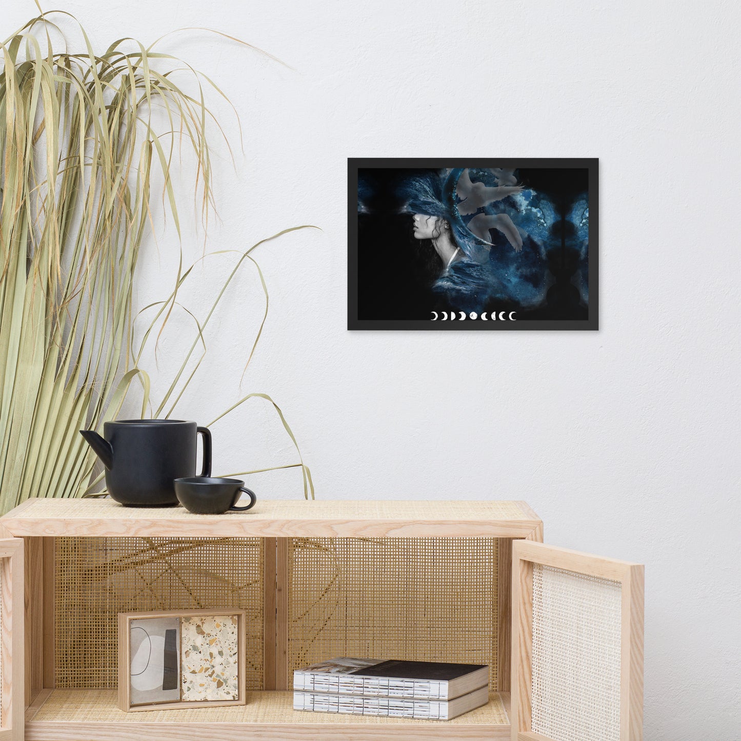 Framed photo paper poster