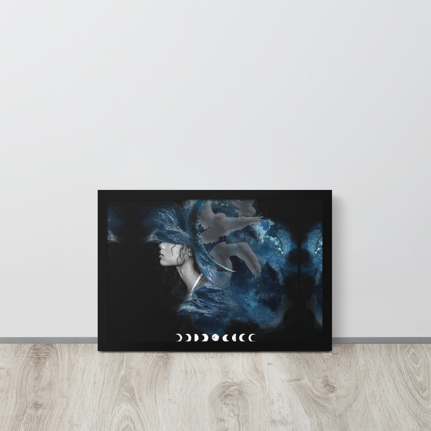 Framed photo paper poster