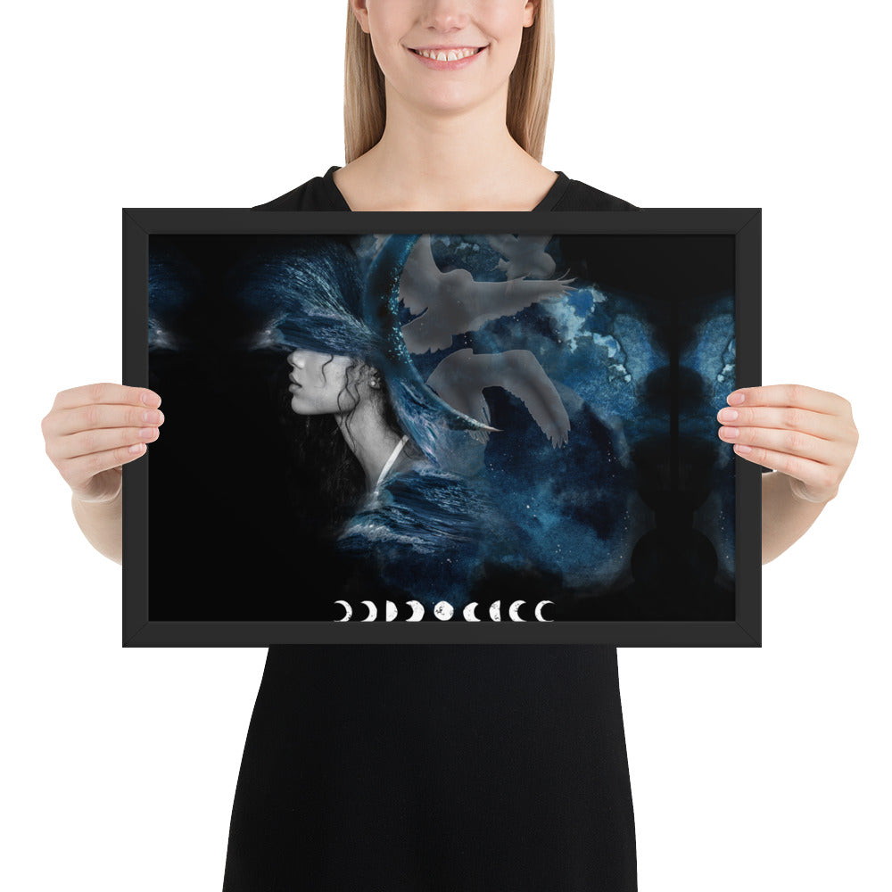 Framed photo paper poster