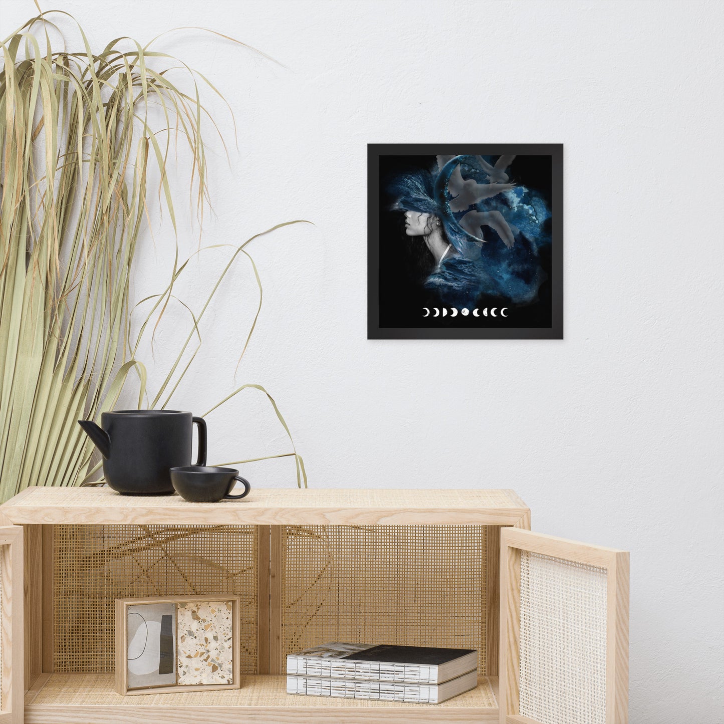 Framed photo paper poster
