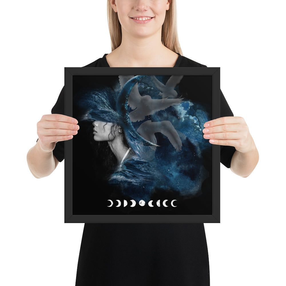Framed photo paper poster