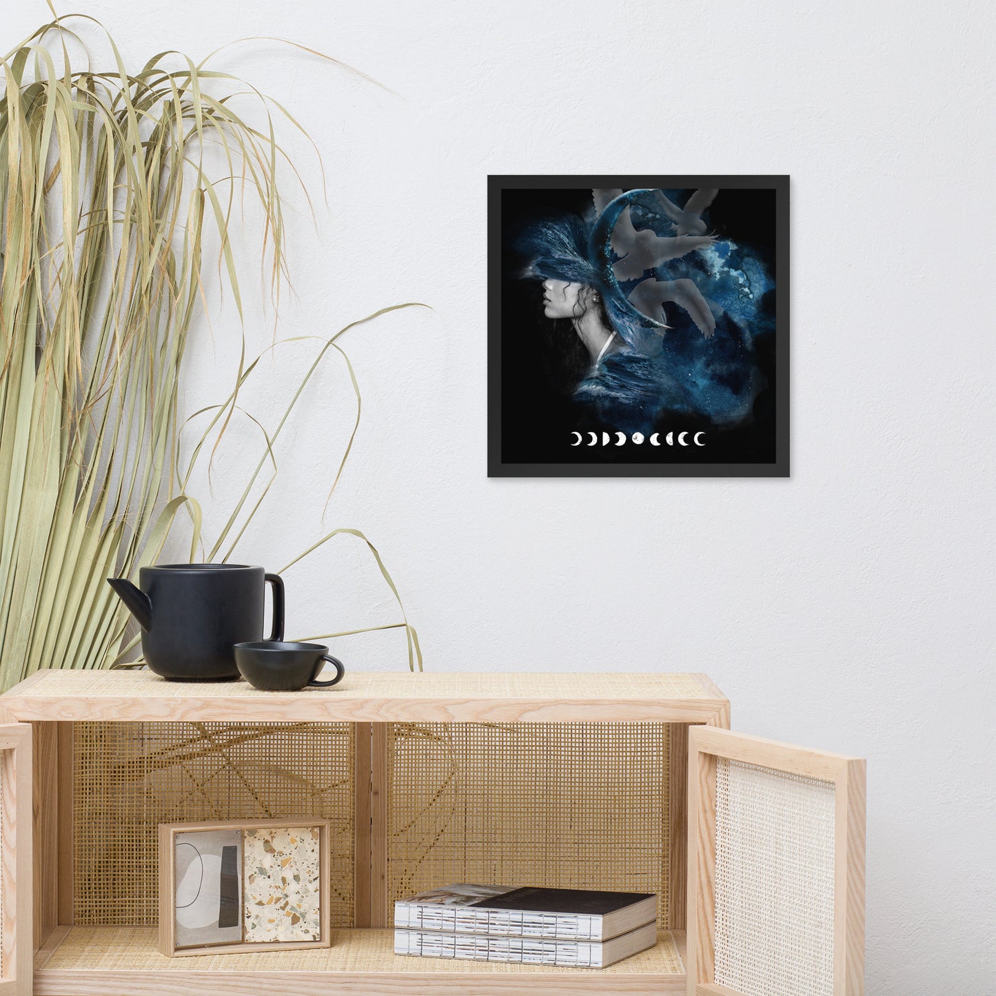 Framed photo paper poster