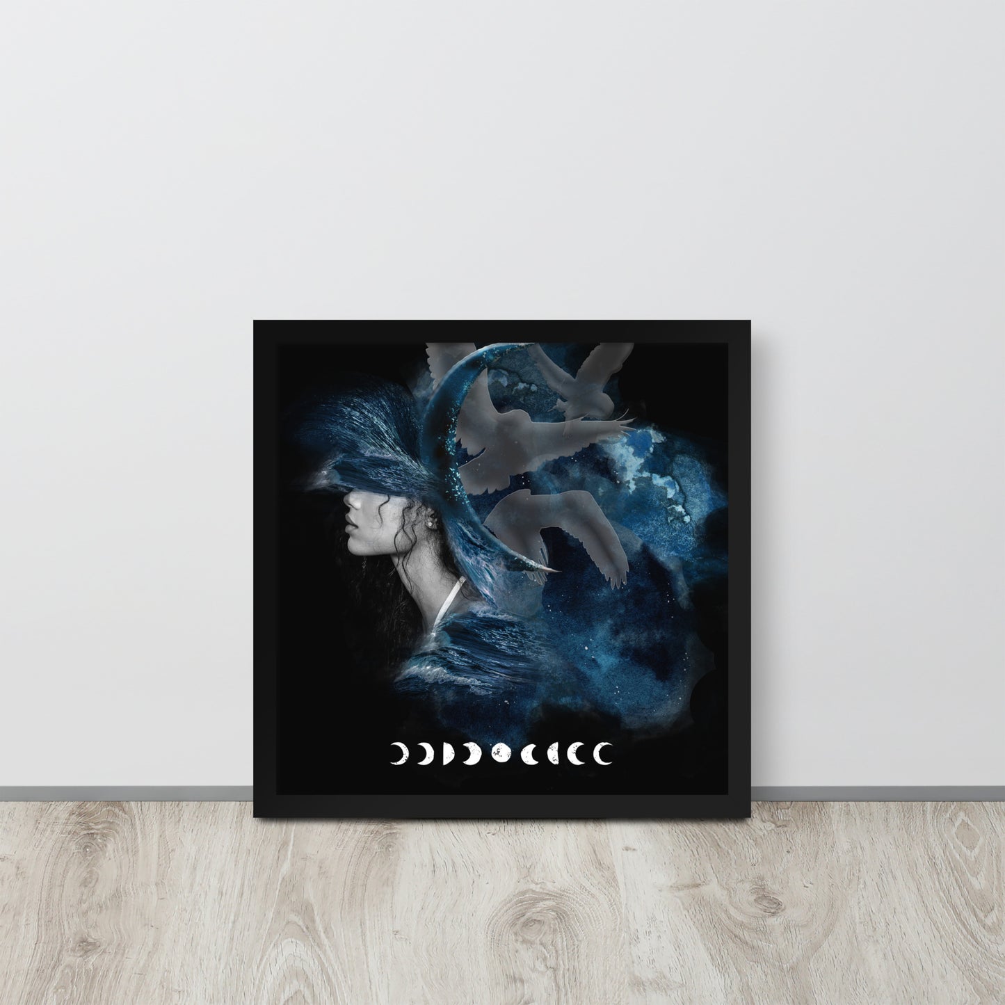 Framed photo paper poster