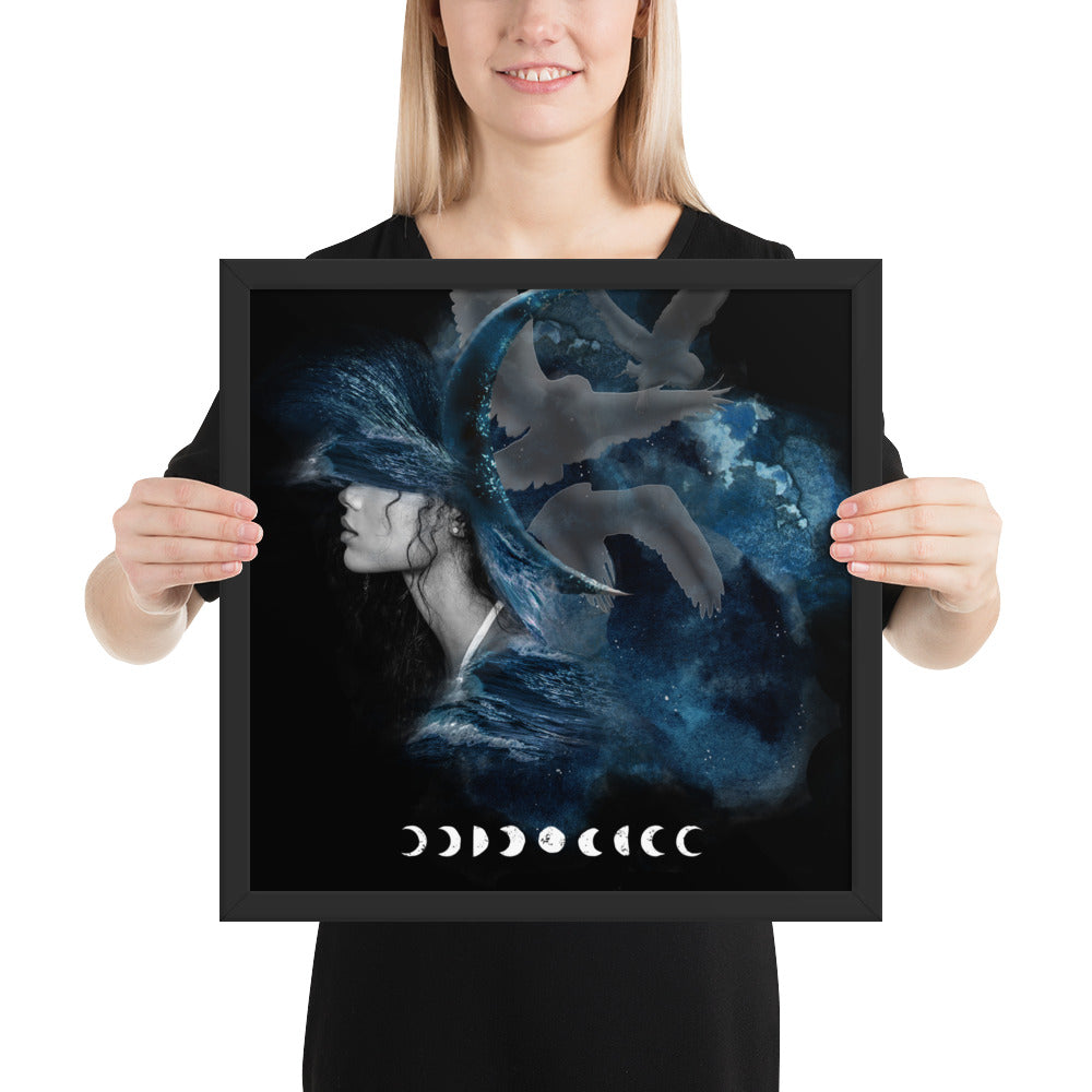 Framed photo paper poster