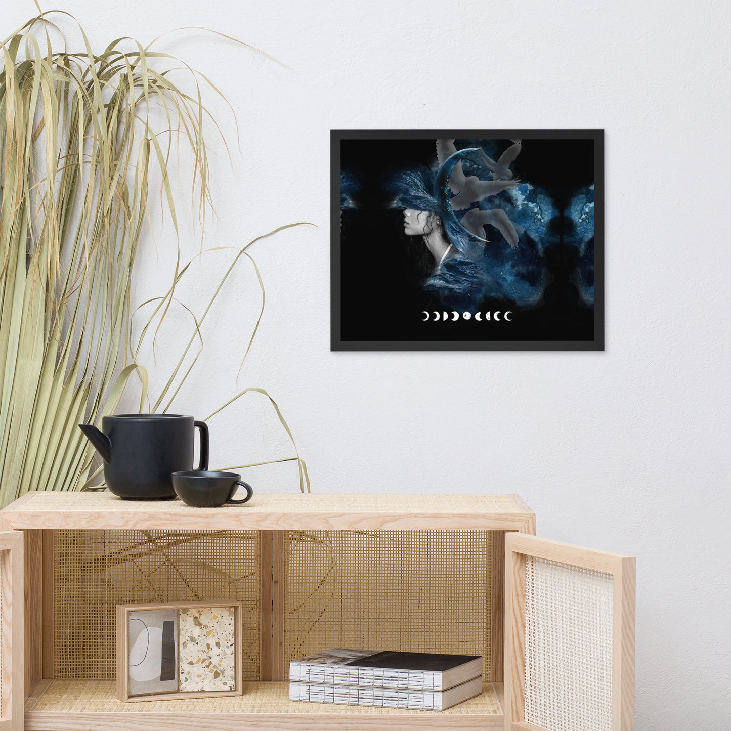 Framed photo paper poster