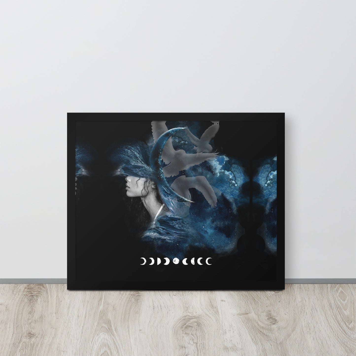 Framed photo paper poster