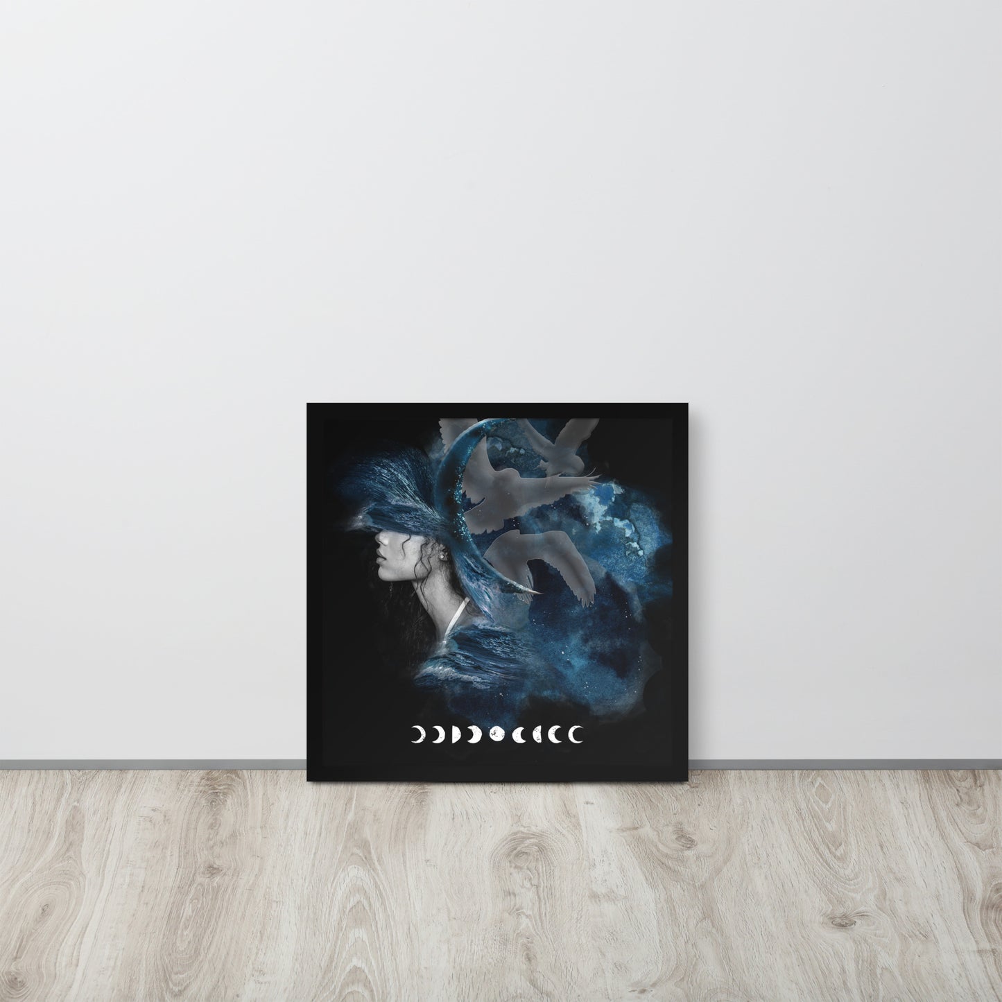 Framed photo paper poster