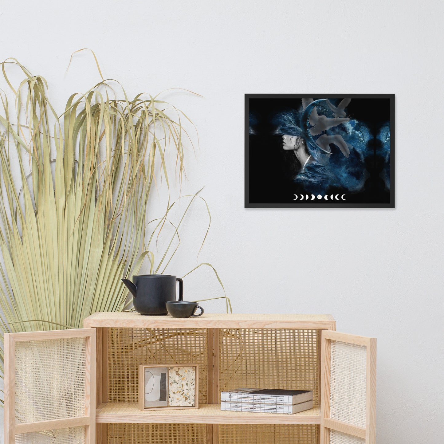 Framed photo paper poster