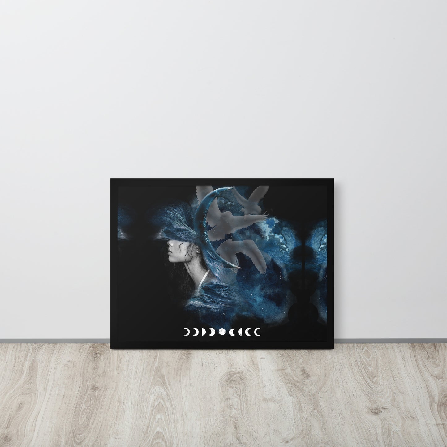 Framed photo paper poster