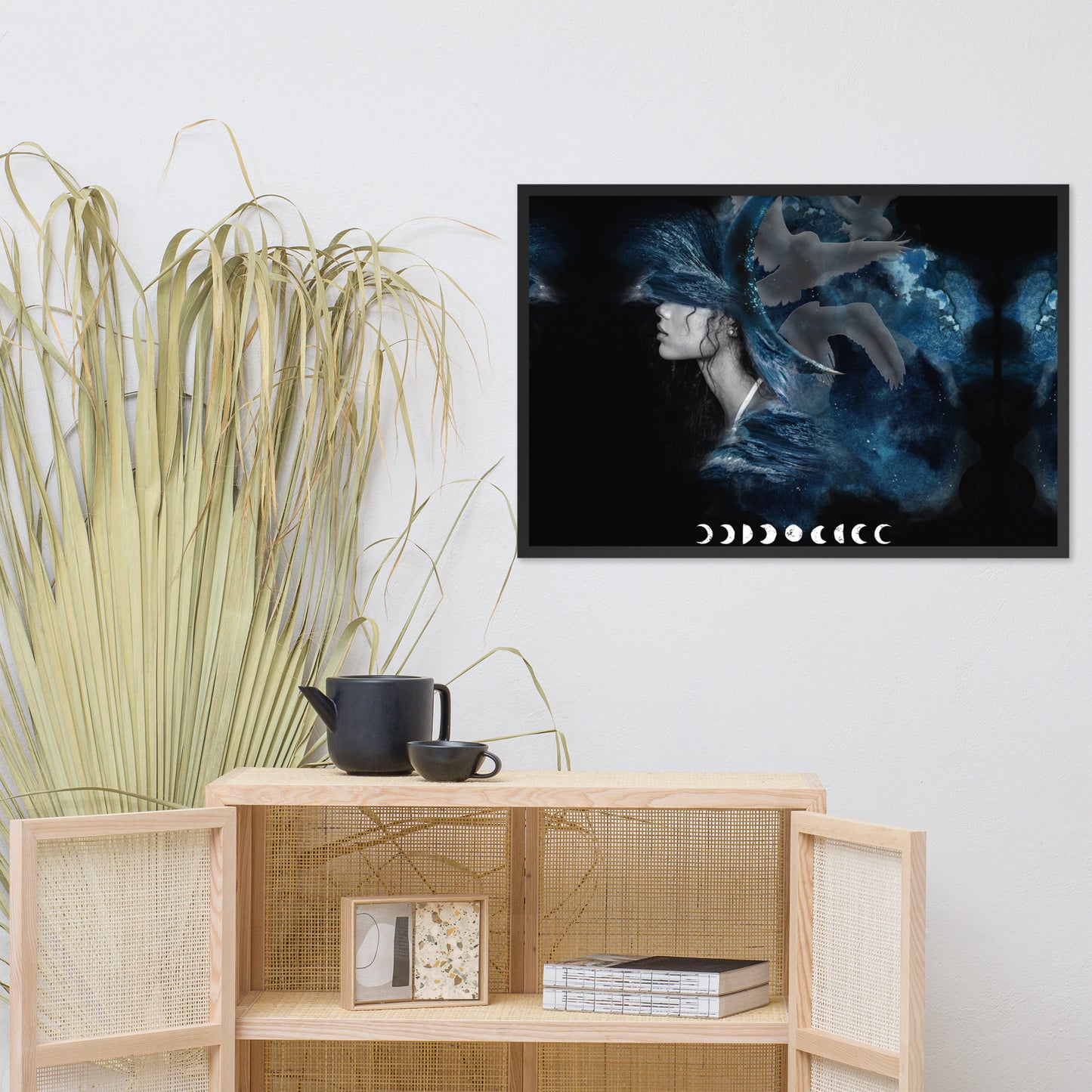 Framed photo paper poster