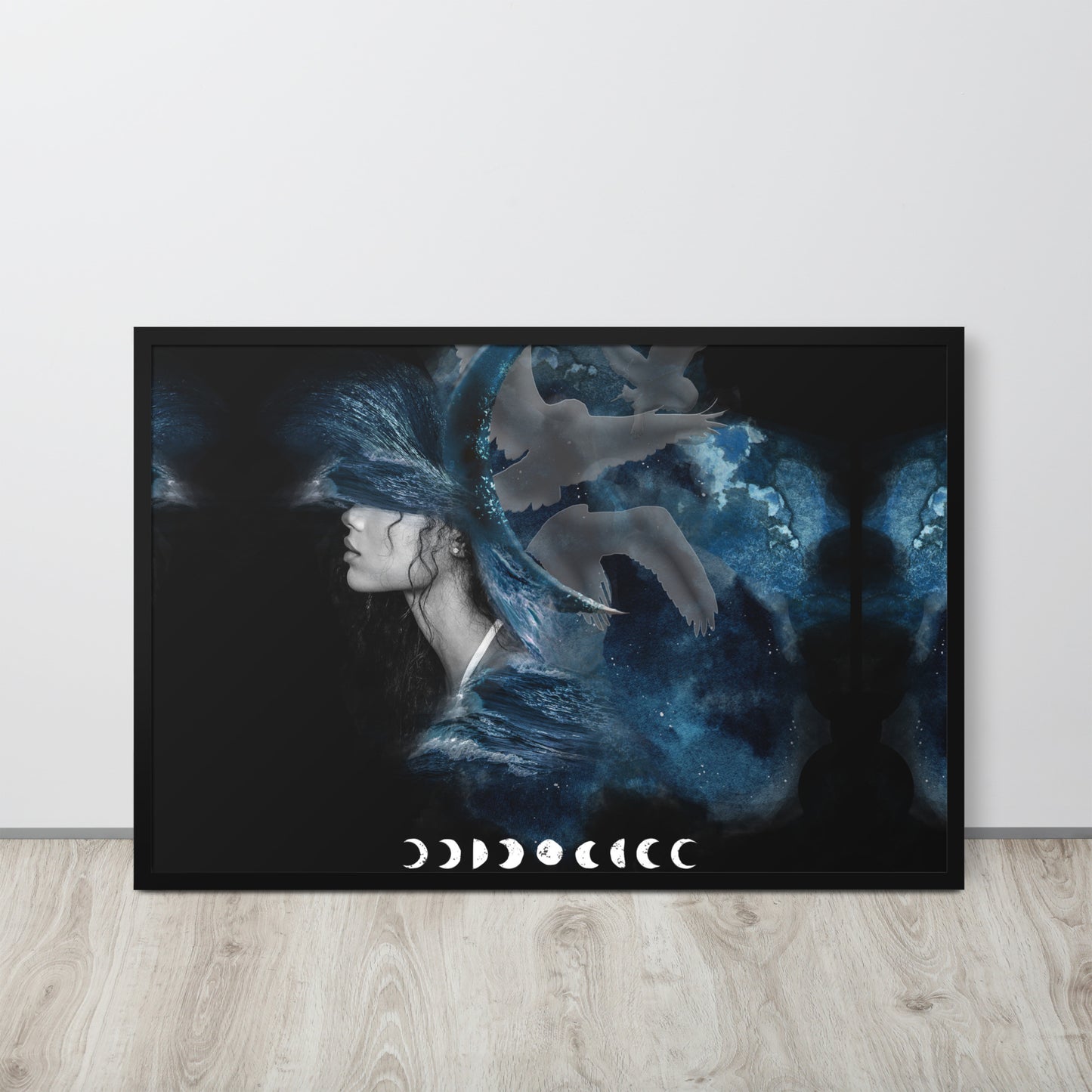 Framed photo paper poster