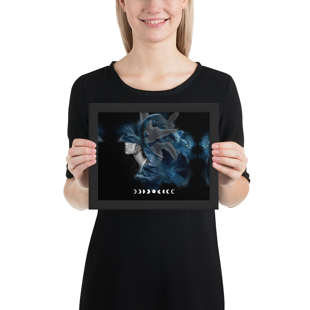 Framed photo paper poster