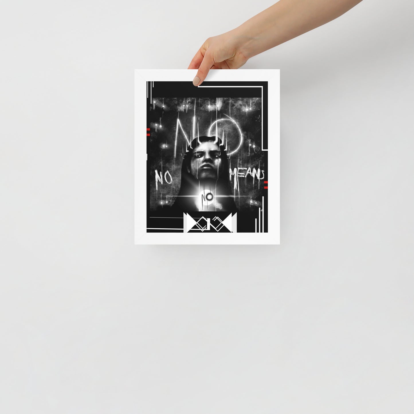 Framed demon poster : No means No!