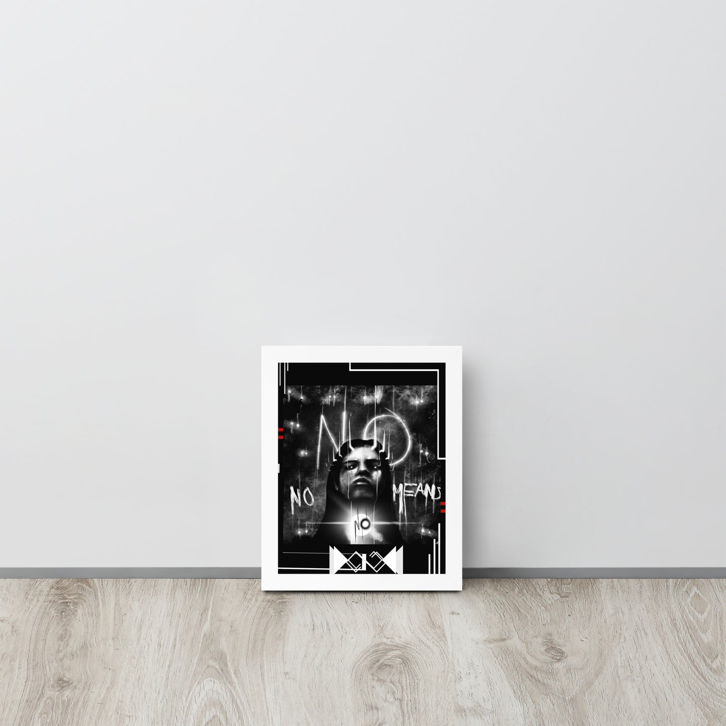 Framed demon poster : No means No!
