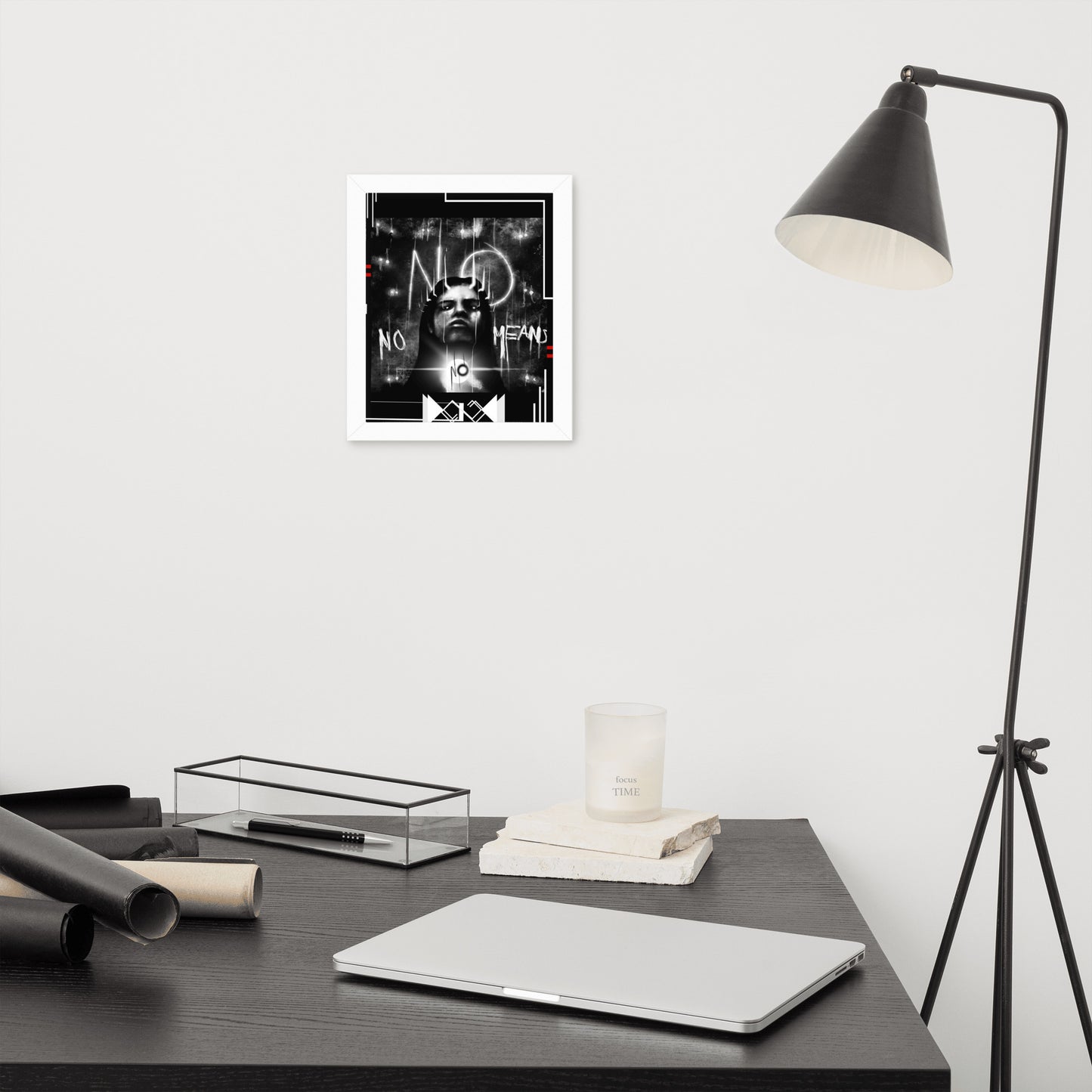 Framed demon poster : No means No!